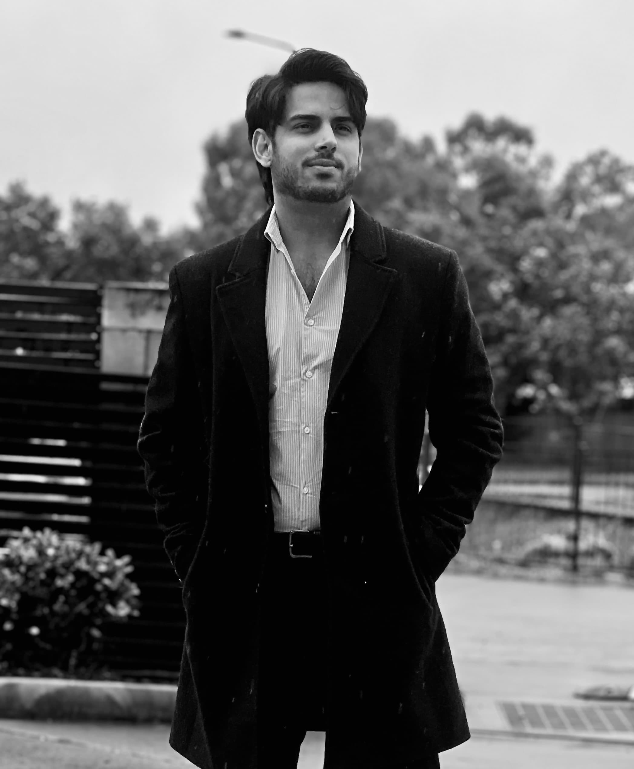 Portrait of GP Singh outdoors